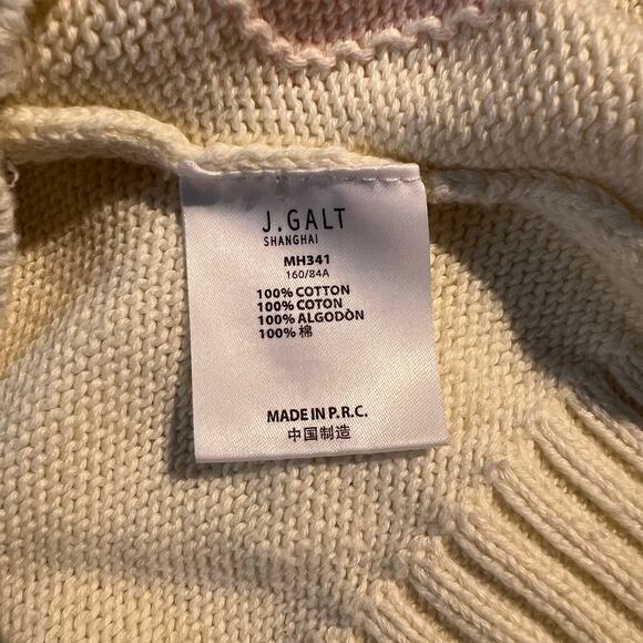 John Galt Sweater Elizabeth Argyle Pastel Cardigan Soft Girl Preppy Tennis Y2K - Picture 6 of 6